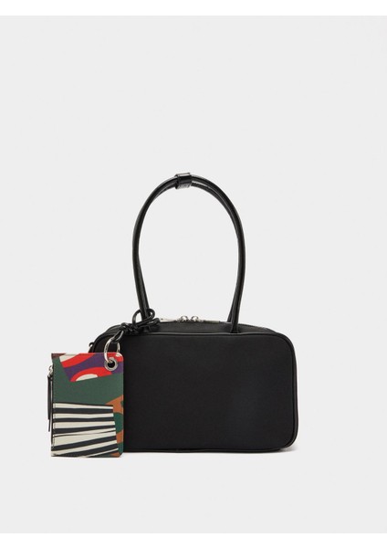 Charm'lı Teknik Kumaş Bowling Çanta