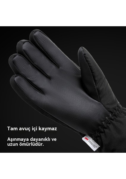 Profesyonel, Dokunmatik Ekran Uyumlu, Su Geçirmez ve Sıcak Tutan Kayak Eldiveni (Yurt Dışından) modelleri