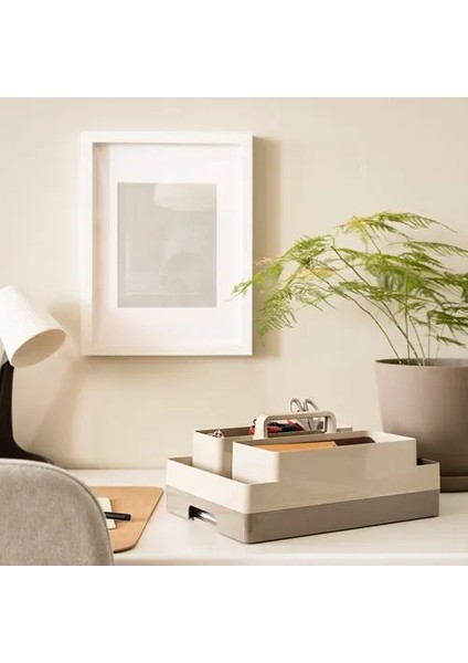 Kuggıs Masaüstü Düzenleyici Seti Gri Bej 26 x 35 x 16 cm fiyatları