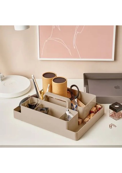 Kuggıs Masaüstü Düzenleyici Seti Gri Bej 26 x 35 x 16 cm fırsatları