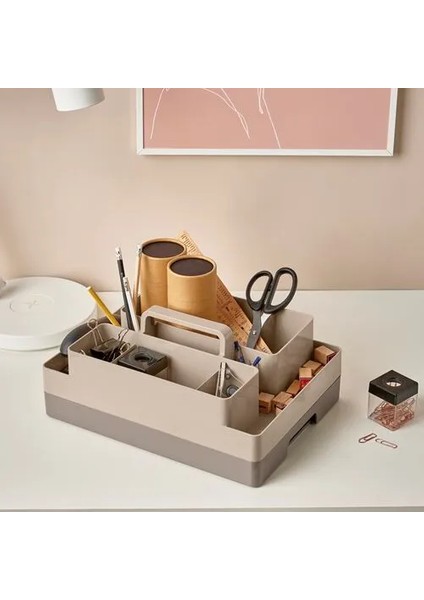 Kuggıs Masaüstü Düzenleyici Seti Gri Bej 26 x 35 x 16 cm indirimleri