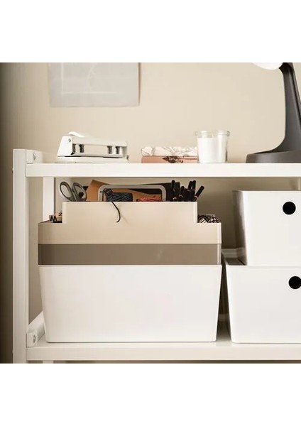 Kuggıs Masaüstü Düzenleyici Seti Gri Bej 26 x 35 x 16 cm