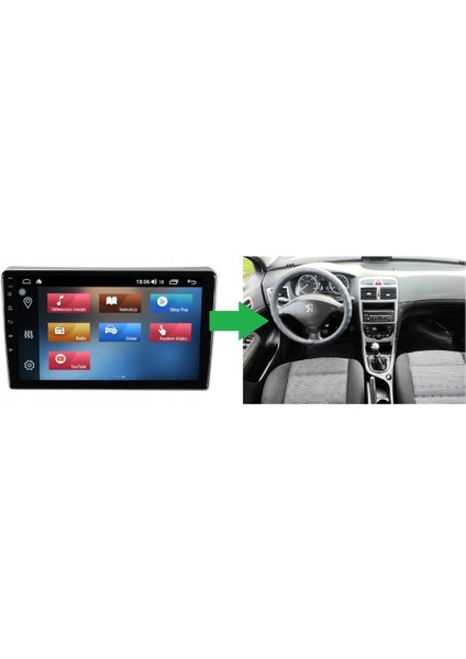 Peugeot 307 Android Multimedya Sistemi 2-32 FOR-X(2001-2009)