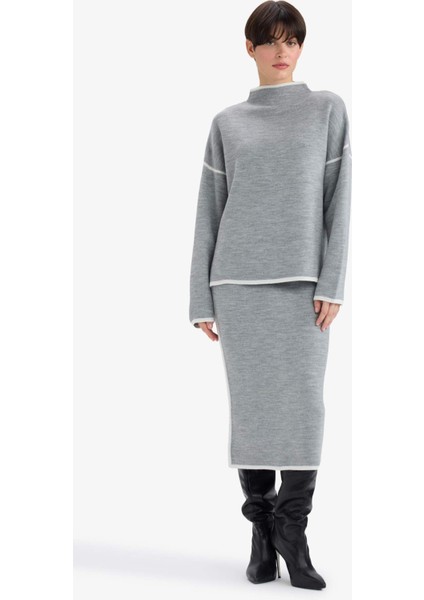 Kalem Midi Triko Etek fırsatları