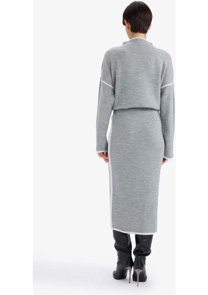 Kalem Midi Triko Etek