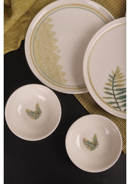 By Bambum Pianta 14 Parça Porselen Kahvaltı Takımı Kahvaltı Seti Kahvaltılık- Sunum Seti indirimleri