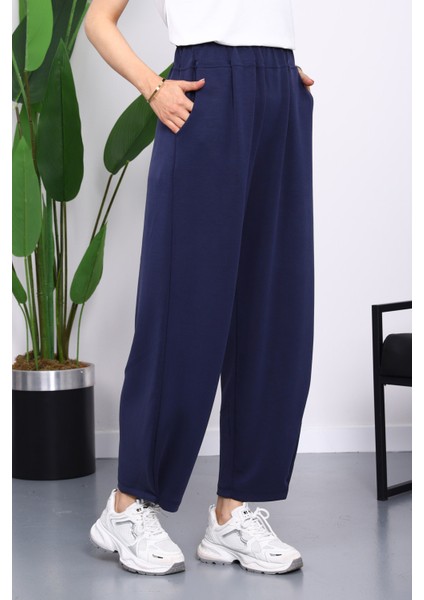Lacivert Bel Lastikli Cepli Pantolon fiyatları