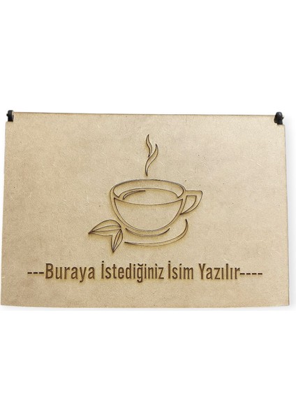 Kişiye Özel Ahşap Çay Kahve Kutusu
