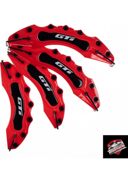 Kırmızı Gtı (Beyaz) 4'lü Kaliper Seti Yapıştırma Logolu fiyatları