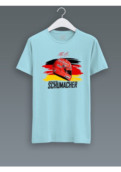 Michael Schumacher Vizör Baskılı T-Shirt