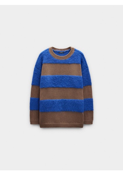 Çizgili Örme Kazak indirimleri