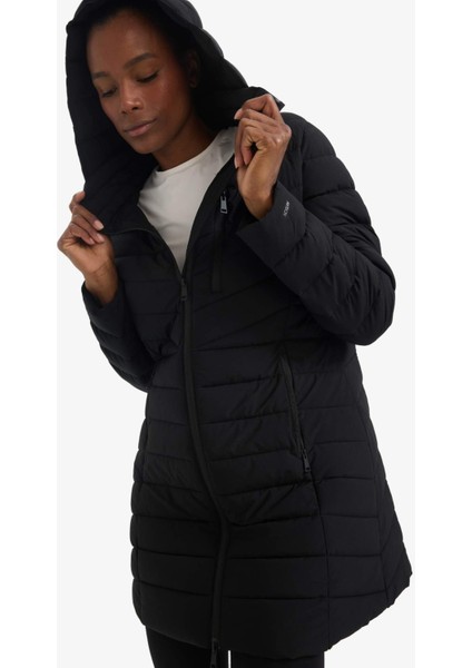 Fit Su İtici Regular Fit Kapüşonlu Şişme Parka Mont C6035AX25WN