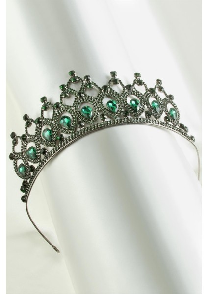 Lüks Taşlı Gelin Tacı