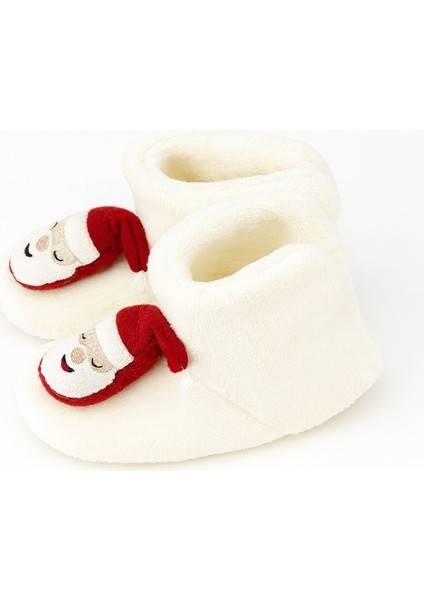 Kaydırmaz Taban, Organik, Pamuk Astarlı, Terletmez, Üşütmez Yılbaşı Temalı Bebek Panduf fiyatları