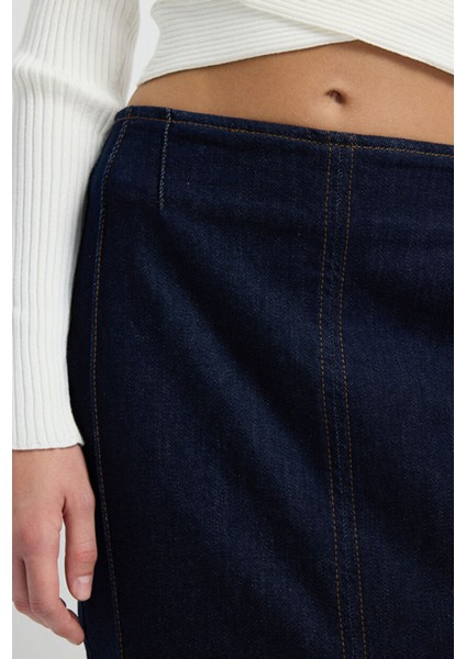 Dikiş Detaylı Etek Lacivert 12745845000 fırsatları