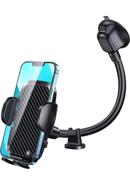 ® Ayarlanabilir Vakum Kilitli Cam ve Torpidoya Takılabilen Telefon Tutucu Siyah Cam modelleri