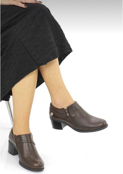 D25KA-3725 Kahve Hakiki Deri Tam Ortopedik Kadın Casual Günlük Ayakkabı indirimleri