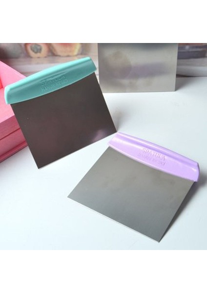 Çelik Hamur Kesici Kazıyıcı Pasta Kek Dekorasyon Spatula Aleti (5067) fırsatları