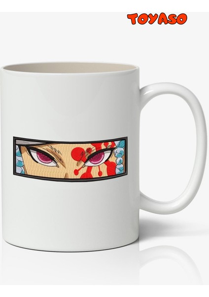 Demon Slayer Iblis Keser Tengen Uzui Anime Temalı Beyaz Kupa Bardak Sevgiliye Arkadaşa Hediye