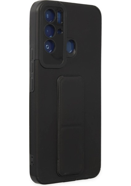 CPT16 Tecno Pova Neo Kılıf Mega Standlı Silikon - Siyah fiyatları