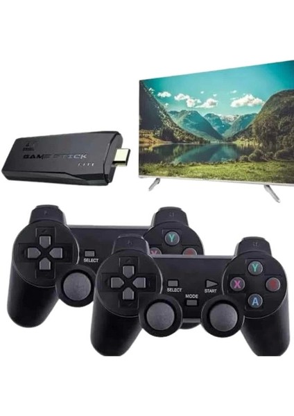 Retro Game Stick Çift Kol Kablosuz Atari Oyun Konsolu 2.4g Uyumlu fırsatları