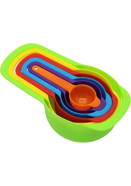 6pcs Plastik Rengarenk Ölçü Kaşık Set (5067)
