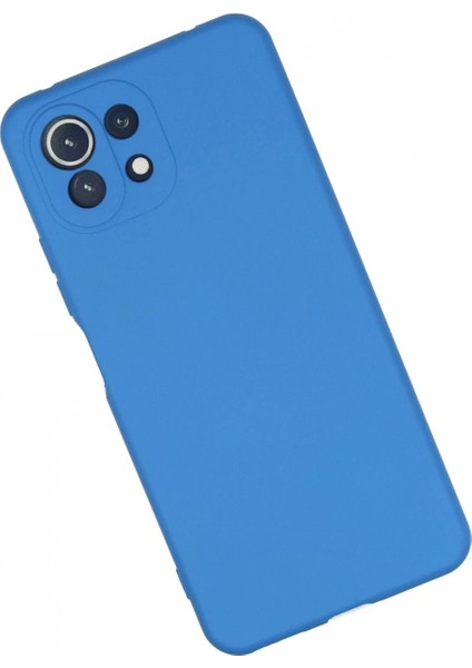 Xiaomi Mi 11 Lite Kılıf Nano Içi Kadife Silikon - Mavi (K95) fiyatları