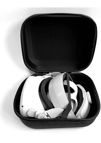 Oculus Quest 2 Taşıma Çantası Koruyucu Kafa Askısı Saklama Çantası - Siyah (Yurt Dışından)