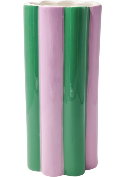 - Arturo Amor Del Color Yeşil El Boyaması Vazo