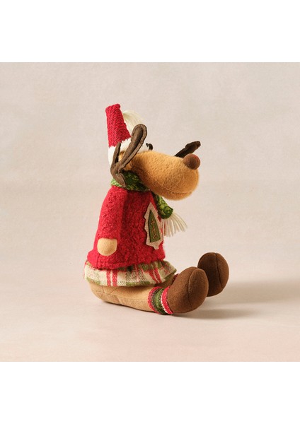New Year Yılbaşı Henry Reindeer Peluş Obje 16X20X35 cm fırsatları