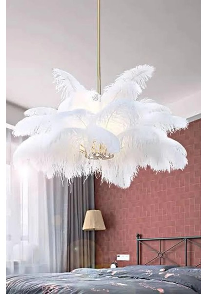 Deve Kuşu Tüyü Avize %100 Orjinal Deve Kuşu Tüyü Avize fiyatları