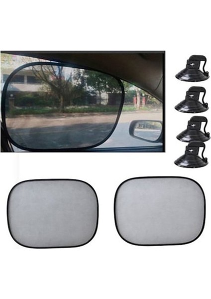 Oto Güneşlik Perde Araba Yan Cam Perdesi Güneş Önleyici Araç Içi Güneşliği 44X38CM Vantuzlu Cn fiyatları