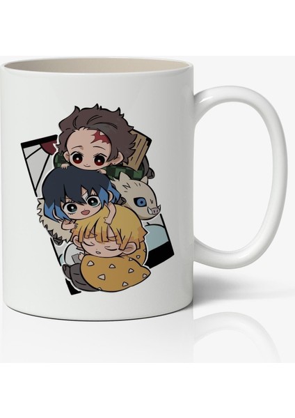 Iblis Keser Karakterler Anime Baskılı Beyaz Kupa Bardak