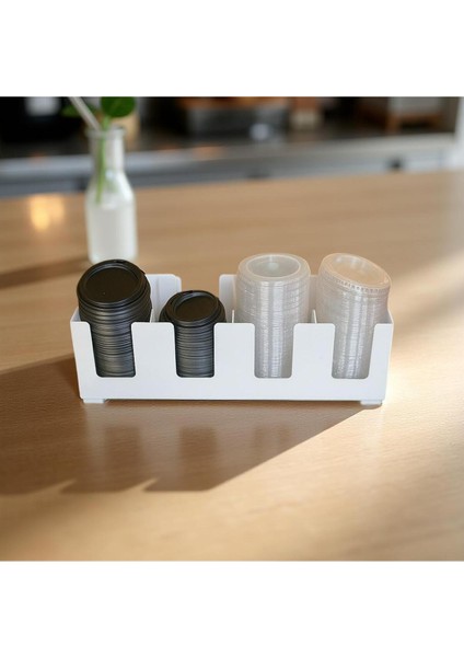 Karton Plastik Bardak Kapak Standı Tüm Boylara Uygun 4 Bölmeli Take Away Bardak ve Kapak Düzenleyici indirimleri