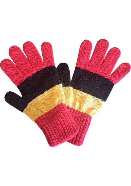 Garson Beden Erkek Çocuk Eldiven Sarı Kırmızı - 8-12 Yaş fırsatları