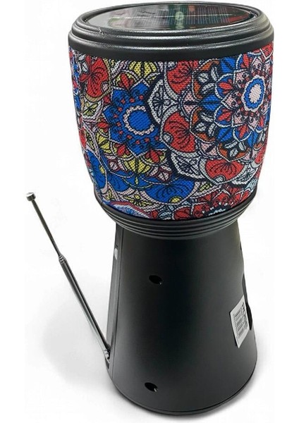 SP-601 El Fenerli Taşınabilir Solar Şarjlı Bluetooth Fm Radyo Desenli Hoparlör fiyatları