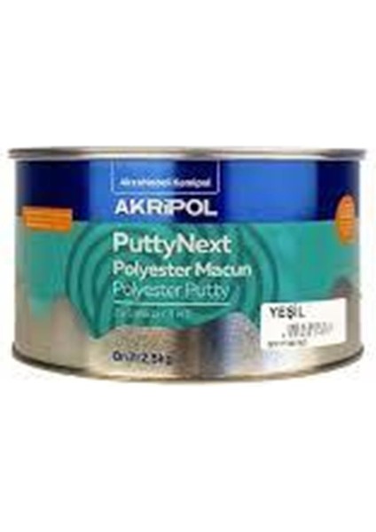 Akripol Puttynext 3u1 Polyester Macun Yesil Brüt 2,5kg