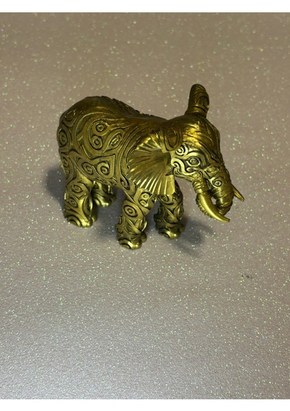 Dekoratif Mandala Tasarımlı El Boyaması Ev Aldıran Şans ve Güç Fili Biblosu