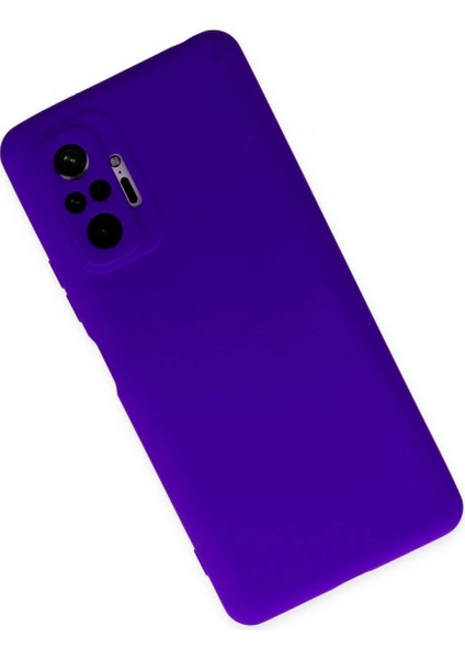 Xiaomi Redmi Note 10 Pro Kılıf Nano Içi Kadife Silikon - Mor (K95) modelleri