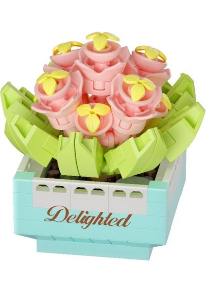 Saksı Çiçekleri Sukulent Serisi 3D Puzzle