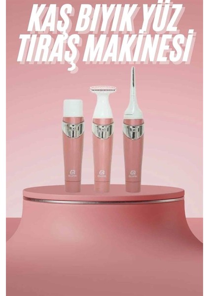 3 Başlıklı Kıl Tüy Temizleyici Epilasyon Aleti Tüm Cilt Tiplerine Uygun - M764R539-K12764