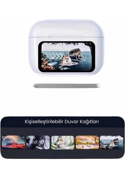 Dokunmatik Ekranlı Anc/enc Yeni Nesil Pro Bluetooth Kulaklık Dokunmatik Ekran - M501B589-N90501 modelleri