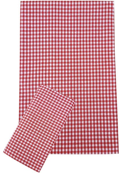 Zefir Desen Sofra Bezi Masa Örtüsü 170 x 170 cm Kırmızı