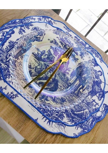 Vintage Lüks 6'lı Amarikan Servis