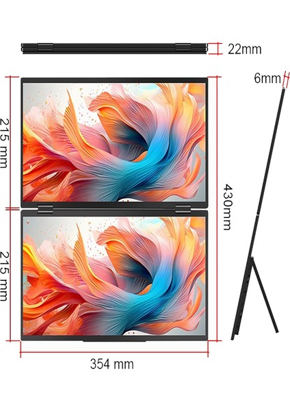 15.6″ Katlanabilir İkili Monitör indirimleri