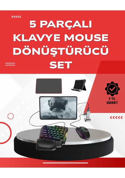 Ios Android Uyumlu Oyun Klavye Mouse Seti | Taşınabilir & Dayanıklı