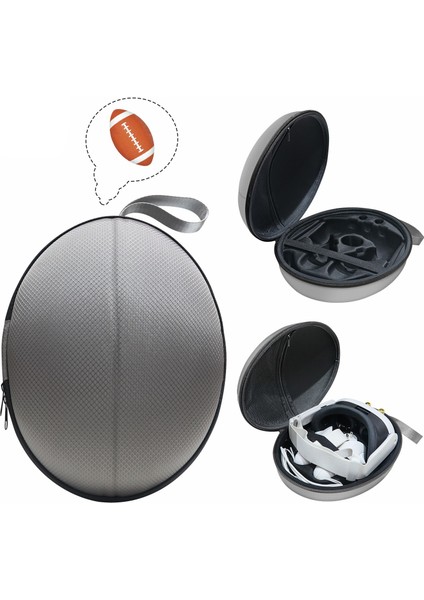 Jys JYS-MQ008 Meta Quest 3 Vr Gözlük Darbeye Dalı Taşıma Çantası Taşınabilir Sert Kabuklu Çanta El Çantası - Dokulu / Gri (Yurt Dışından)