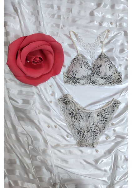 Tül Bralet Ikili Südyen Kilot Takım