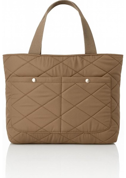 Orijinal Puf Kumaş Kabartmalı Kapitone Shopper Omuz Çanta Şişme Tote Paraşüt Kumaş Kol Çanta Büyük