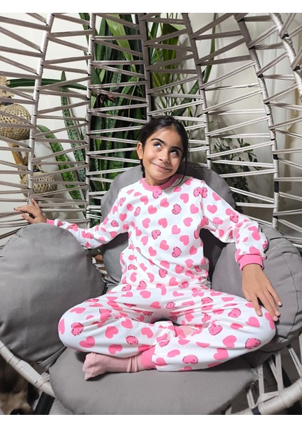 Kız-Erkek Bebek- Çocuk Pijama Takımı %100 Pamuk Uzun Kollu Yuvarlak Yaka Mevsimlik fırsatları
